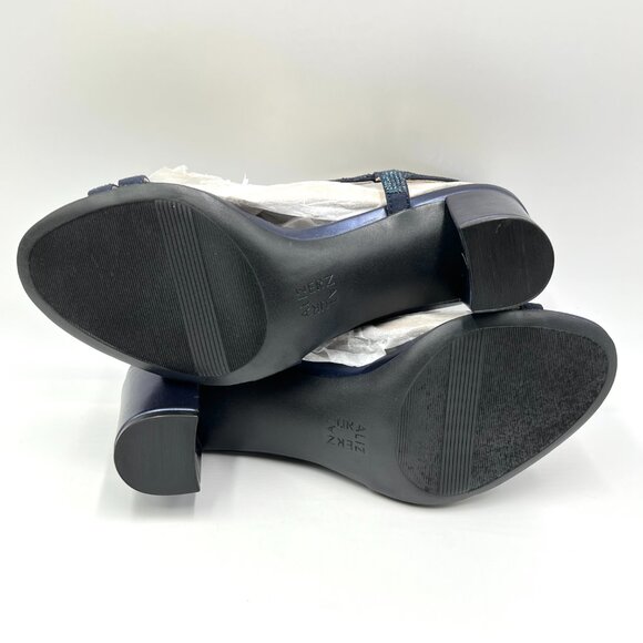 8.5W 8.5 WIDE WIDTH Naturalizer Vanessa 2 Jeweled Block Heels Sandals Shoes - Picture 8 of 12